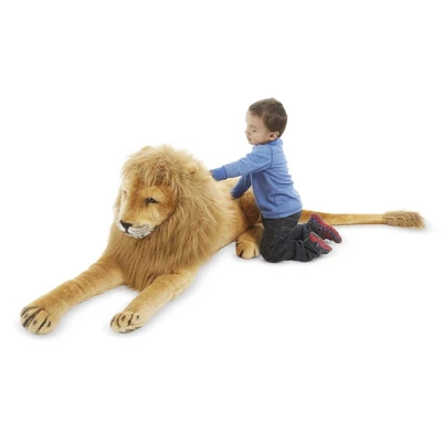 Melissa & Doug Giant Lion - Lifelike Stuffed Animal - Image 2