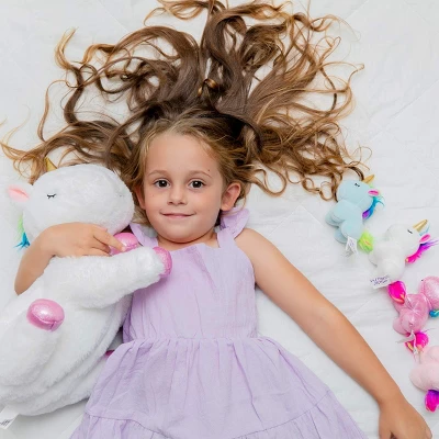 PixieCrush Plush Stuffed Unicorns Mommy Toy With 4 Babies - Image 2