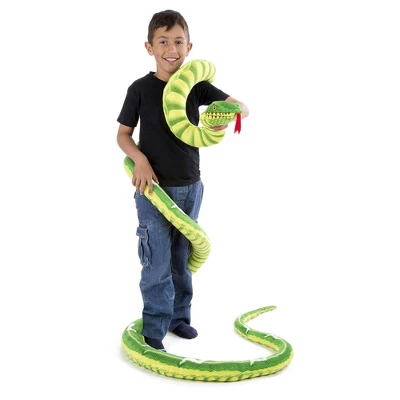 Melissa & Doug Giant Boa Constrictor - Lifelike Stuffed Animal Snake, 14' Long - Image 2