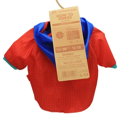 Miniland Educational Doll Clothes, Rain Coat & Boots - Image 2