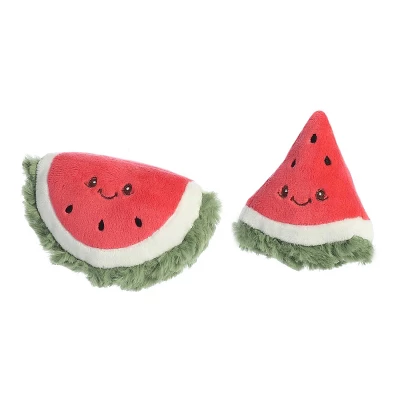 Ebba Mini Watermelon Rattle & Crinkle Set Precious Produce Adorable Baby Stuffed Animal Red 4" - Image 3