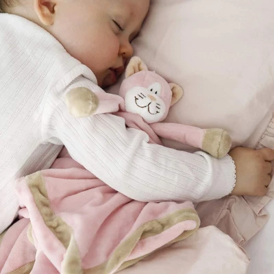 TriAction Toys Teddykompaniet Diinglisar Collection 11 Inch Plush Animal Blanket | Cat - Image 3