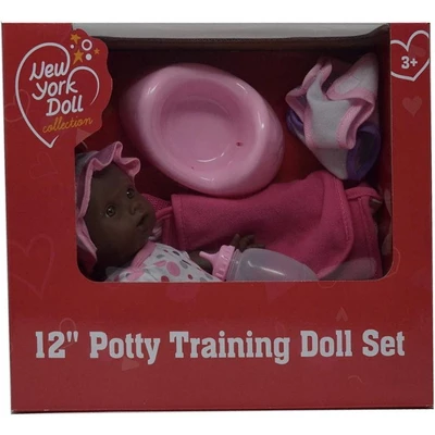 The New York Doll Collection 12 Inch Drink And Wet Potty Training Baby Doll - Image 6