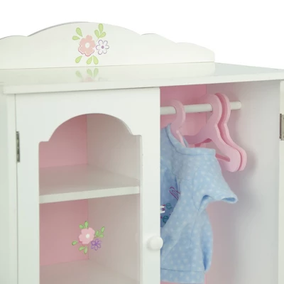 Olivia's Little World - Little Princess 18" Doll Furniture - Fancy Closet With 3 Hangers - Image 6