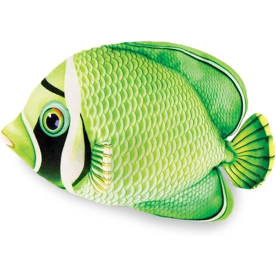 Underwraps Real Planet Butterfly Fish Green 13 Inch Realistic Soft Plush
