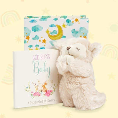 Tickle & Main Baby Praying Musical Lamb And Prayer Book Gift Set In Keepsake Box, Baptism Gifts For Girls & Boys - Image 3
