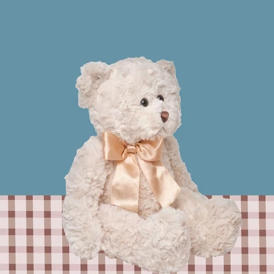Bearington Huggles Creamy White Plush Bear: 16 Tall Classic Stuffed Teddy Bear - Image 5