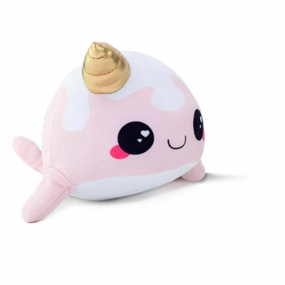 Seven20 Glitter Galaxy 6-Inch Ice Cream Cone Horn Pink Narwhal Collectible Plush - Image 3