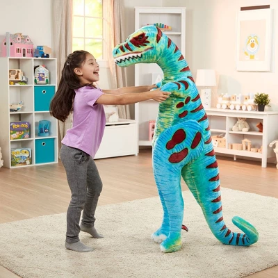 Melissa & Doug Jumbo T-Rex Dinosaur - Lifelike Stuffed Animal (over 4 Feet Tall) - Image 5