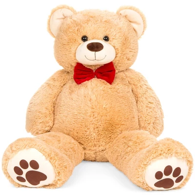Best Choice Products 38in Giant Soft Plush Teddy Bear Stuffed Animal Toy W/ Bow Tie, Footprints - Image 7