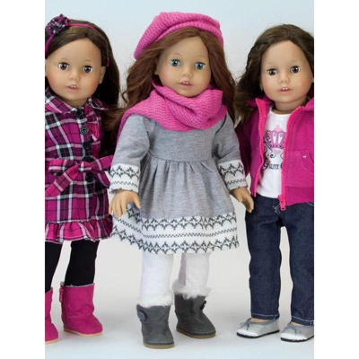 Sophia’s Doll Dress, Leggings, Hat, And Scarf Set For 18" Dolls - Image 4