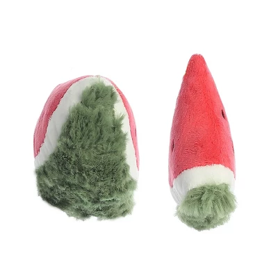 Ebba Mini Watermelon Rattle & Crinkle Set Precious Produce Adorable Baby Stuffed Animal Red 4" - Image 2