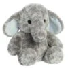 Ebba Emery Elephant 9" Emery Blue Grey Stuffed Animal