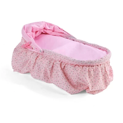 Badger Basket Folding Doll Cradle With Rosebud Fabric - Image 6