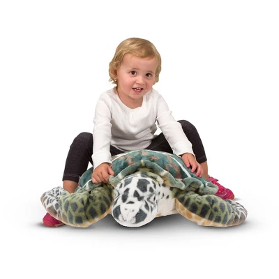 Melissa & Doug Giant Sea Turtle - Lifelike Stuffed Animal (nearly 3 Feet Long) - Image 7