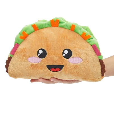 Smiley Soft Taco Stuffed Animal, Comfort Food Plush Toys For Gifts, Collectibles (Brown, 10 In) - Image 2