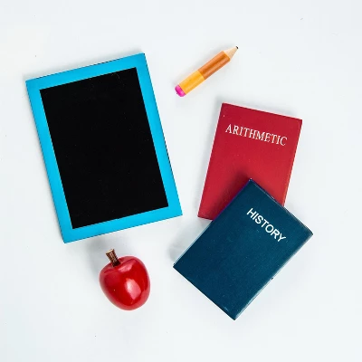 The Queen's Treasures 18 Inch Doll 1940’s Wood School Desk. And Accessories - Image 5