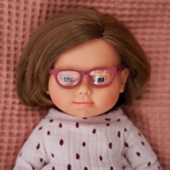 Miniland 15" Doll With Down Syndrome And Glasses
