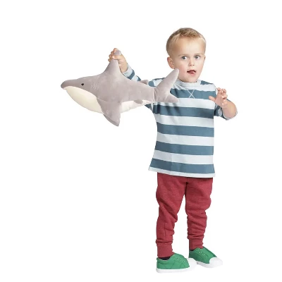 Manhattan Toy Snarky Sharky Velveteen Sea Life Toy Shark Stuffed Animal, 16" - Image 6