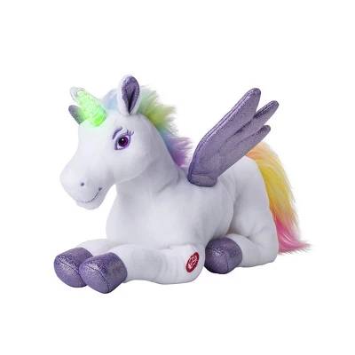 Dazmers Plush Unicorn Stuffed Animal With Flapping Wings,Magical Lights And Sounds - Image 2