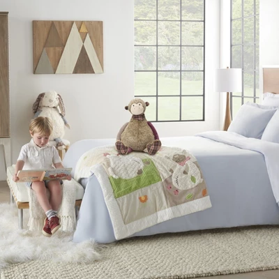 Mina Victory Plush Lines Monkey Plush Animal 23" X 24" Brown Indoor Stuffed Animal - Image 3