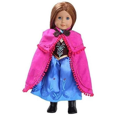 Dress Along Dolly Anna Frozen Inspired Outfit For American Girl Doll - Image 2