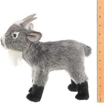 Bearington Garret Plush Gray Goat Stuffed Animal, 12 Inches - Image 5