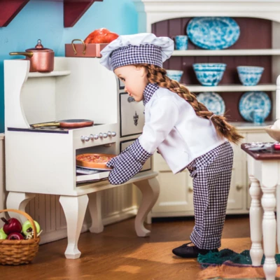 The Queen's Treasures 18 Inch Doll 1930's Style Wooden Stove & Oven - Image 4