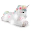 FAO Schwarz Glow Brights Toy Plush LED With Sound White Unicorn 15" Stuffed Animal