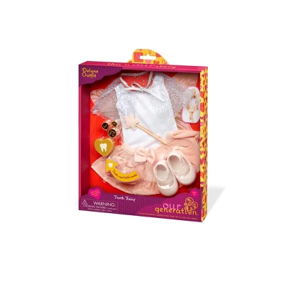Our Generation Tooth Fairy Outfit With Wings & Star Wand Accessory For 18" Dolls - Image 4