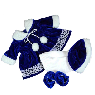 The Queen's Treasures 15 In Doll Clothes Blue Velvet Complete Dress Outfit - Image 5
