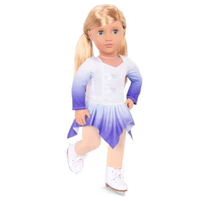 Our Generation Katelyn With Storybook & Outfit 18" Posable Ice Skating Doll - Image 3