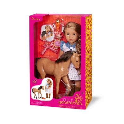Our Generation Shelley With Foal 18" Doll & Horse Set - Image 4