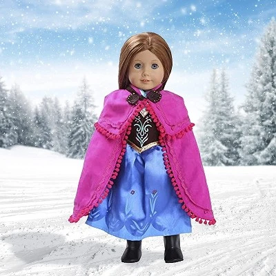 Dress Along Dolly Anna Frozen Inspired Outfit For American Girl Doll - Image 4