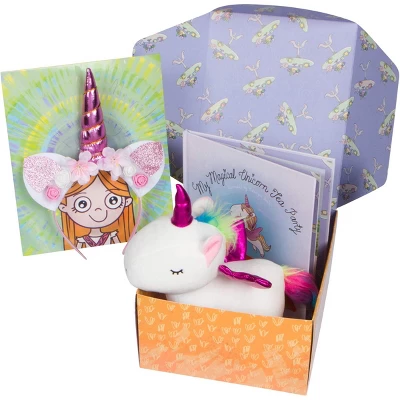 PixieCrush Unicorn Gift Set – Includes Book, Stuffed Plush Toy, And Headband For Girls - Image 2