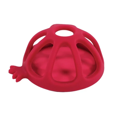 Hudson Baby Infant And Toddler Silicone Teether, Pomegranate, One Size - Image 2