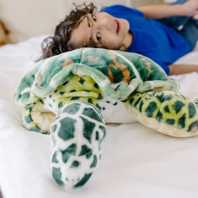 Melissa & Doug Giant Sea Turtle - Lifelike Stuffed Animal (nearly 3 Feet Long) - Image 5