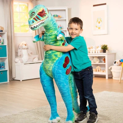 Melissa & Doug Jumbo T-Rex Dinosaur - Lifelike Stuffed Animal (over 4 Feet Tall) - Image 6