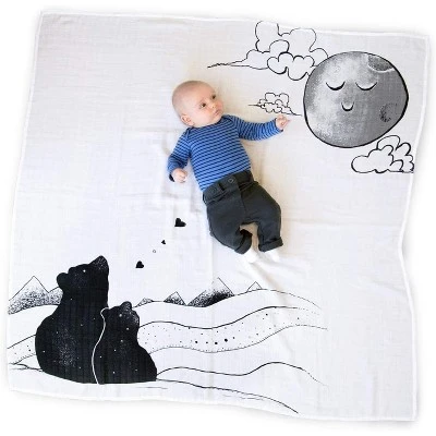 JumpOff Jo - 3-Piece Set, Swaddle Blanket, Security Bear, Monthly Photo Cards - Image 2