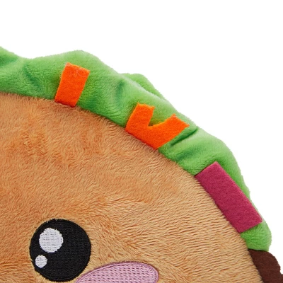 Smiley Soft Taco Stuffed Animal, Comfort Food Plush Toys For Gifts, Collectibles (Brown, 10 In) - Image 5