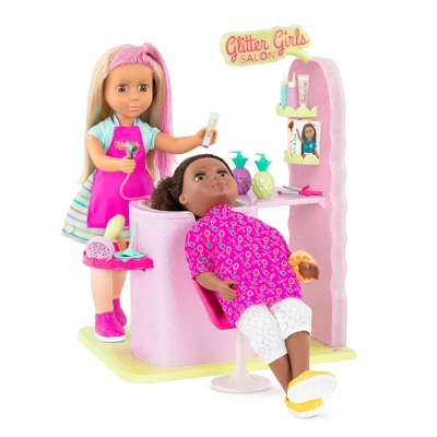 Glitter Girls Hair Salon Playset & Styling Accessories For 14" Dolls - Image 2