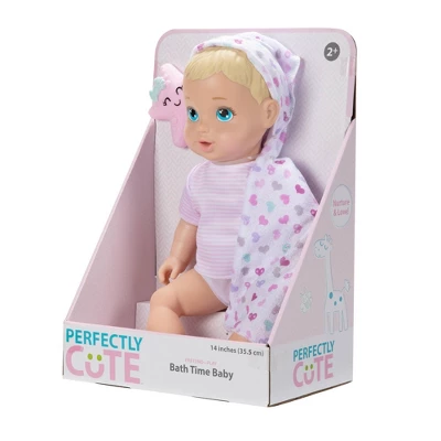 Perfectly Cute Bathtime Baby Doll - Blonde Hair - Image 3