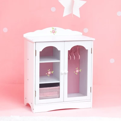 Olivia's Little World - Little Princess 18" Doll Furniture - Fancy Closet With 3 Hangers - Image 2