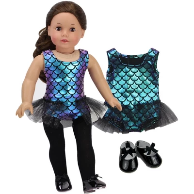 Sophia’s Jazz Leotard Costume And Tap Shoes For 18'' Dolls, Black - Image 2