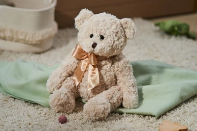 Bearington Huggles Creamy White Plush Bear: 16 Tall Classic Stuffed Teddy Bear - Image 3