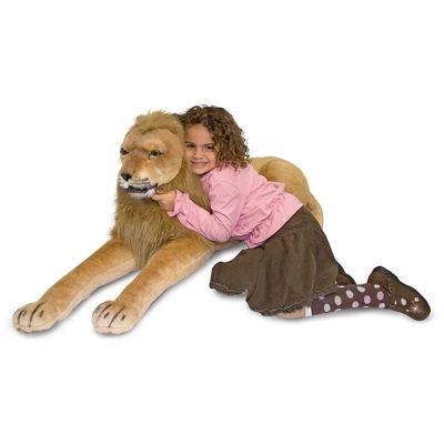 Melissa & Doug Giant Lion - Lifelike Stuffed Animal - Image 3