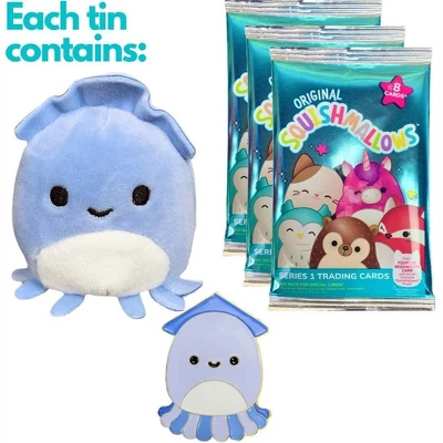 Squishmallows Stacey The Squid Trading Card Tin