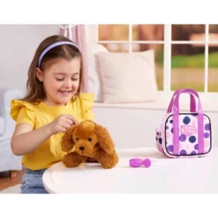 Pucci Pups Polka Dot Tote Bag & Cocker Spaniel Stuffed Animal