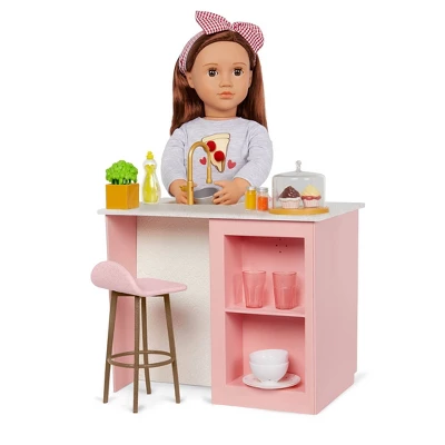 Our Generation Kitchen Island With Accessories For 18" Dolls - Image 2