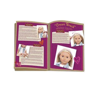 Our Generation Phoebe With Hair Clips & Styling Book 18" Hair Grow Doll - Image 7